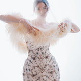 Ostrich Feather Veil